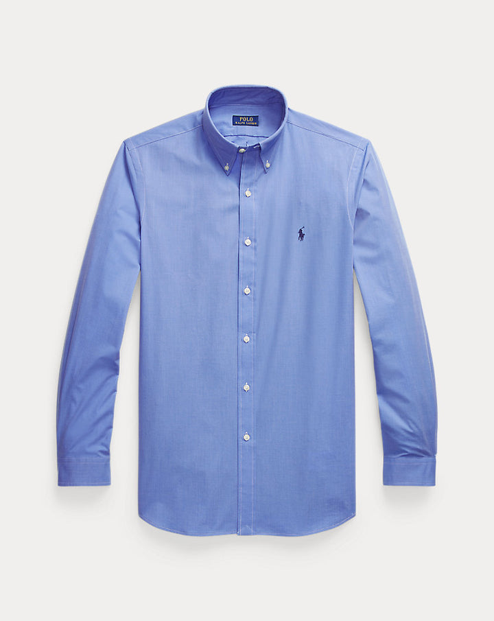 Custom Fit Hemd aus Stretchpopeline Ralph Lauren | Blue End On End, Ansicht 1