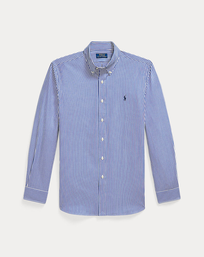 Custom Fit gestreiftes Hemd aus Stretchpopeline Ralph Lauren | Royalblau/Weiß, Ansicht 1