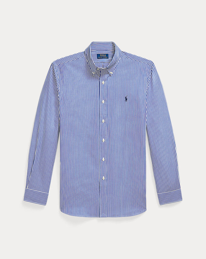 Custom Fit gestreiftes Hemd aus Stretchpopeline Ralph Lauren | Royalblau/Weiß, Ansicht 1