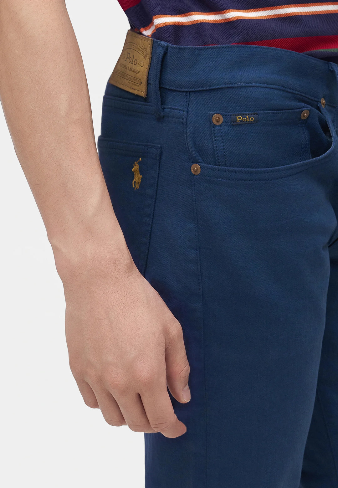 Ralph Lauren Jean Sullivan Slim με ελαστικότητα – Ανοιχτό navy, όψη 3