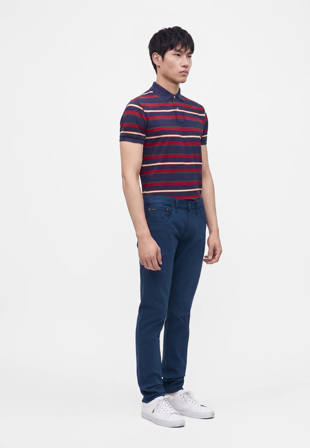 Ralph Lauren Jean Sullivan Slim με ελαστικότητα – Ανοιχτό navy, όψη 4