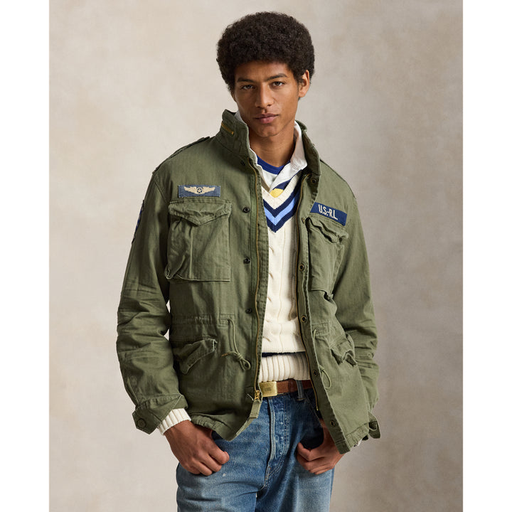 Ralph Lauren Veste Iconic Field — Olive Mountain W/Patches, vue 1