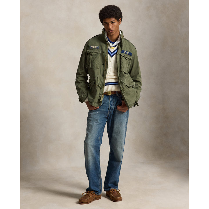 Ralph Lauren Veste Iconic Field — Olive Mountain W/Patches, vue 2