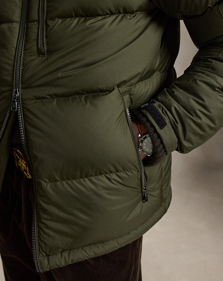 Ralph Lauren سترة Gorham مبطنة بالزغب — Company Olive, منظر 1