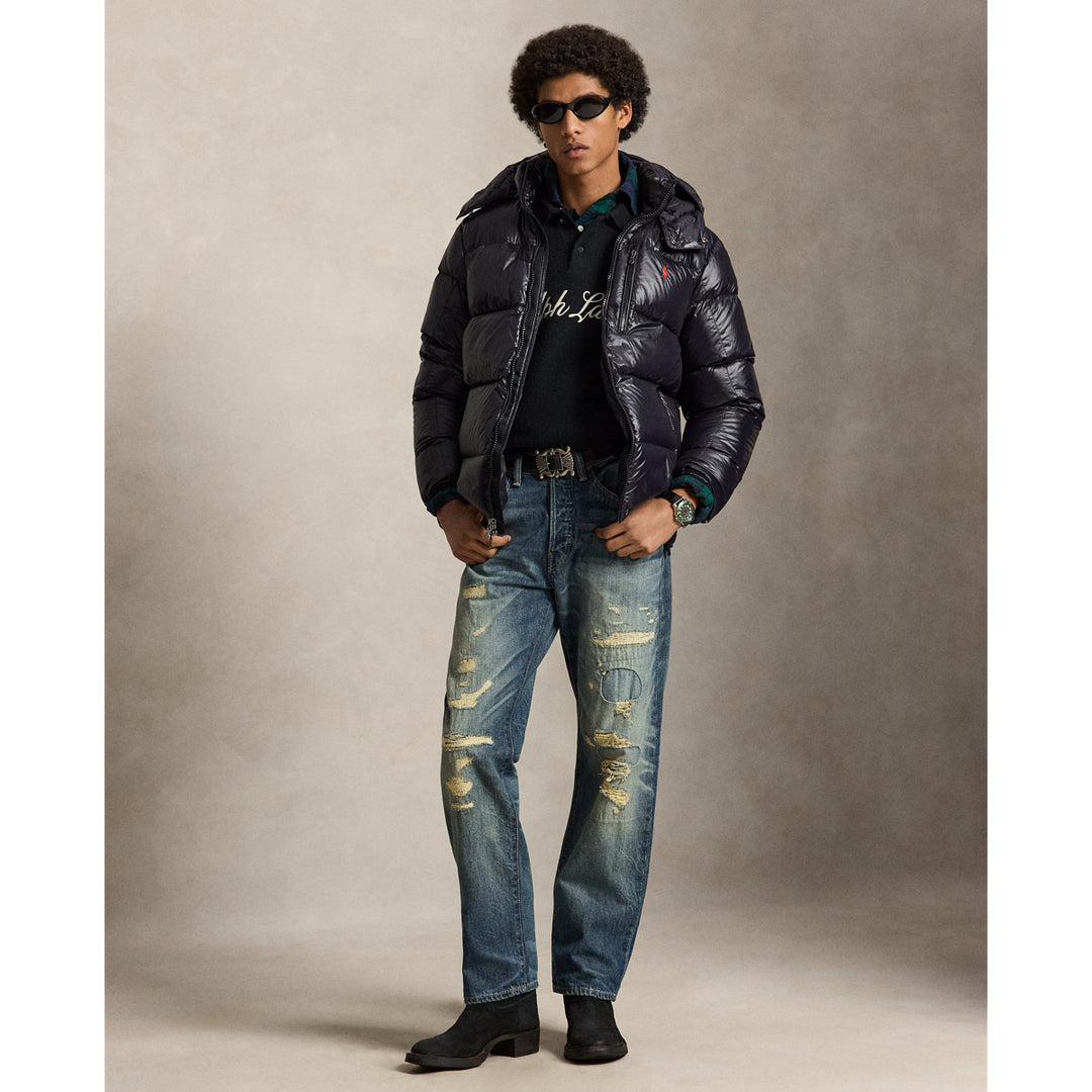 Ralph Lauren Plumífero Gorham con acabado brillante — Polo Black Glossy, vista 2
