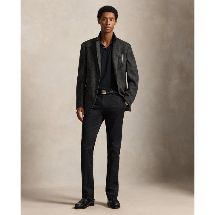 Ralph Lauren بنطال تشينو Greenwich Slim Fit من القطن المرن — Polo Black, منظر 1