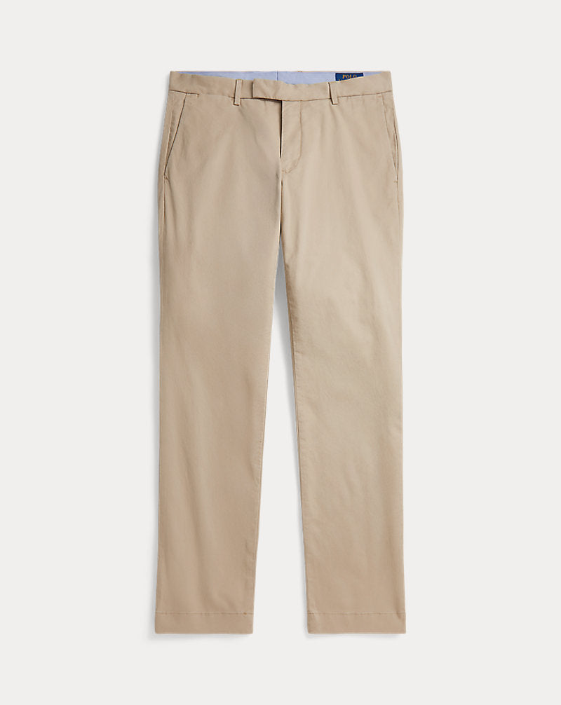 Ralph Lauren Pantalón chino Greenwich Slim Fit de algodón elástico — Classic Khaki, vista 1