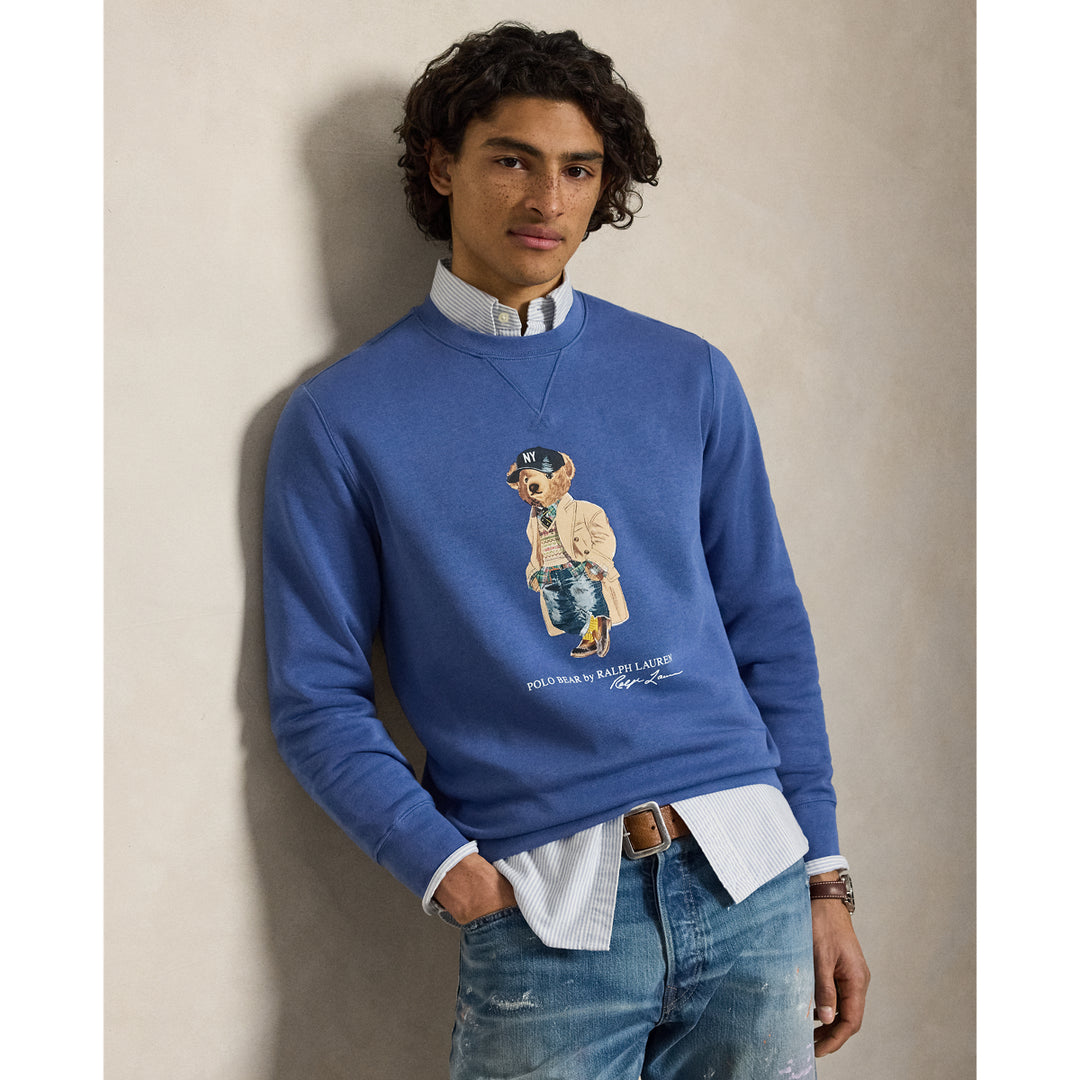 Ralph Lauren Polo Bear Fleece Sweatshirt in Bastille Blue, view 1