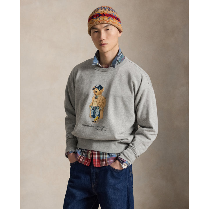 Ralph Lauren Vintage Fit Polo Bear Fleece Sweatshirt in Andover Heather, view 1