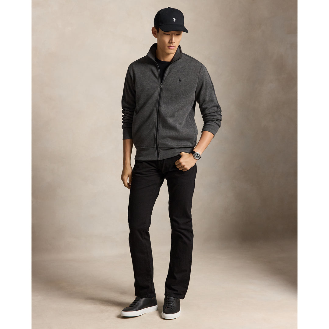 Ralph Lauren Lightweight Double-Knit Track Jacket in Windsor Heather, view 2