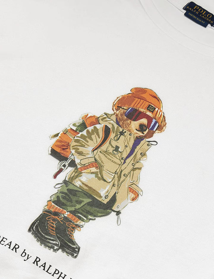 Ralph Lauren Polo Bear Jersey-T-Shirt in Classic Fit – Weiß, Ansicht 7