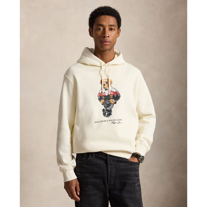 Ralph Lauren Sweat à capuche Polo Bear en molleton — Clubhouse Cream, vue 1