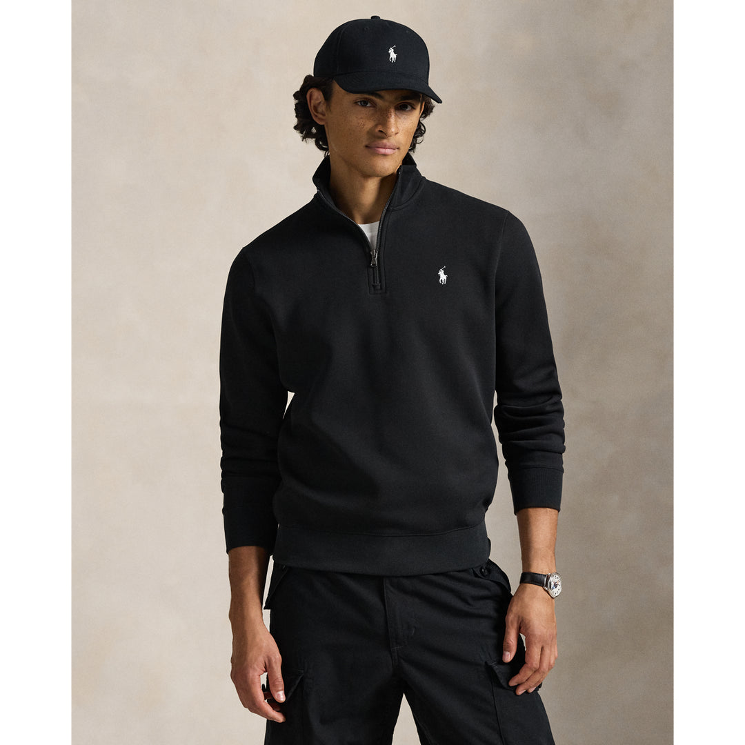 Doppelstrick-Pullover mit Viertelreißverschluss Ralph Lauren | Polo Black, Ansicht 1