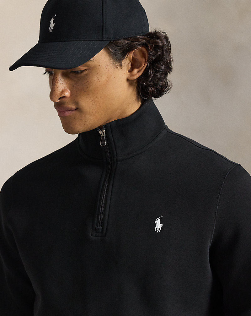 Doppelstrick-Pullover mit Viertelreißverschluss Ralph Lauren | Polo Black, Ansicht 1