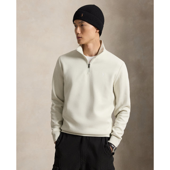 Doppelstrick-Pullover mit Viertelreißverschluss Ralph Lauren | Stone Pebble, Ansicht 1