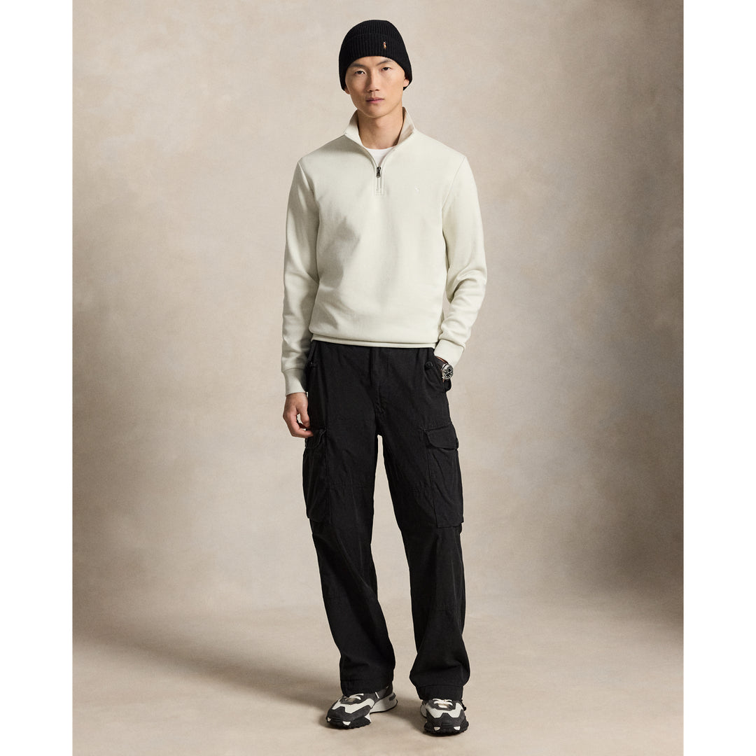 Doppelstrick-Pullover mit Viertelreißverschluss Ralph Lauren | Stone Pebble, Ansicht 2