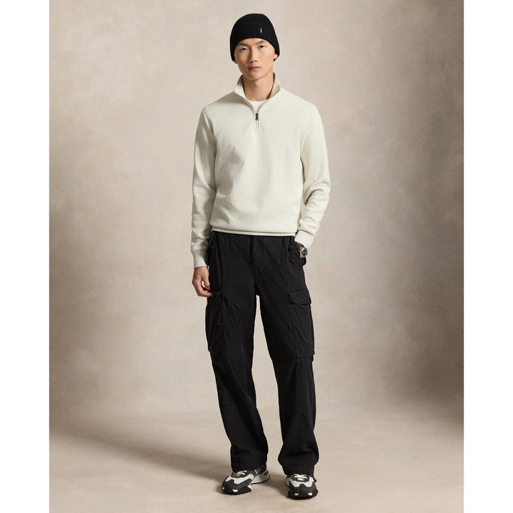 Doppelstrick-Pullover mit Viertelreißverschluss Ralph Lauren | Stone Pebble, Ansicht 2