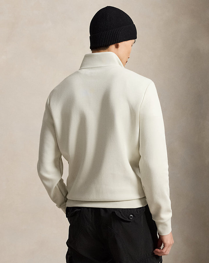 Doppelstrick-Pullover mit Viertelreißverschluss Ralph Lauren | Stone Pebble, Ansicht 1