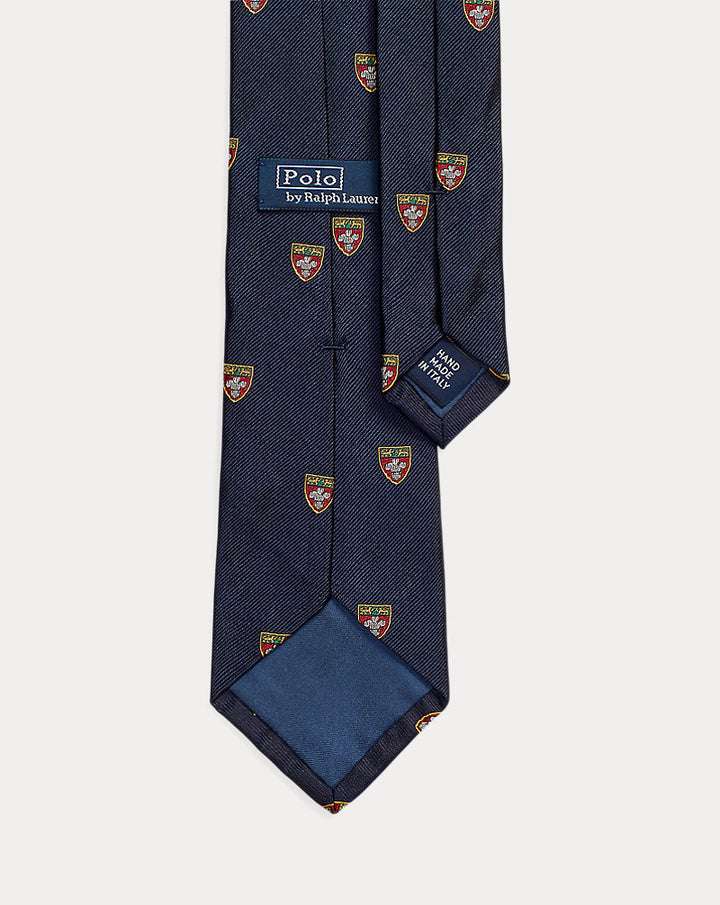 Club-Krawatte aus Seidenrepp Ralph Lauren | Marineblau, Ansicht 2