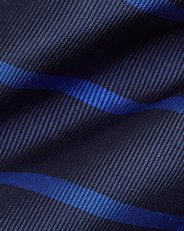 Ριγέ Μεταξωτή Γραβάτα Repp Ralph Lauren | Μπλε σκούρο/Μπλε royal, όψη 1