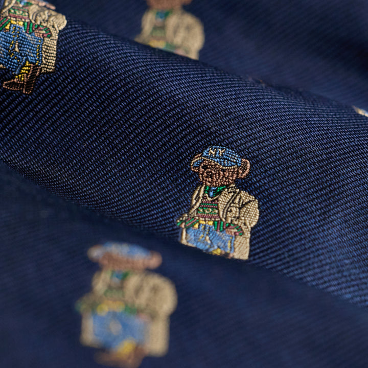 Cravate Polo Bear en soie repp Ralph Lauren | Bleu marine, vue 2