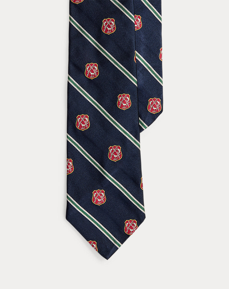 Corbata club de seda repp Ralph Lauren | Azul marino, vista 1