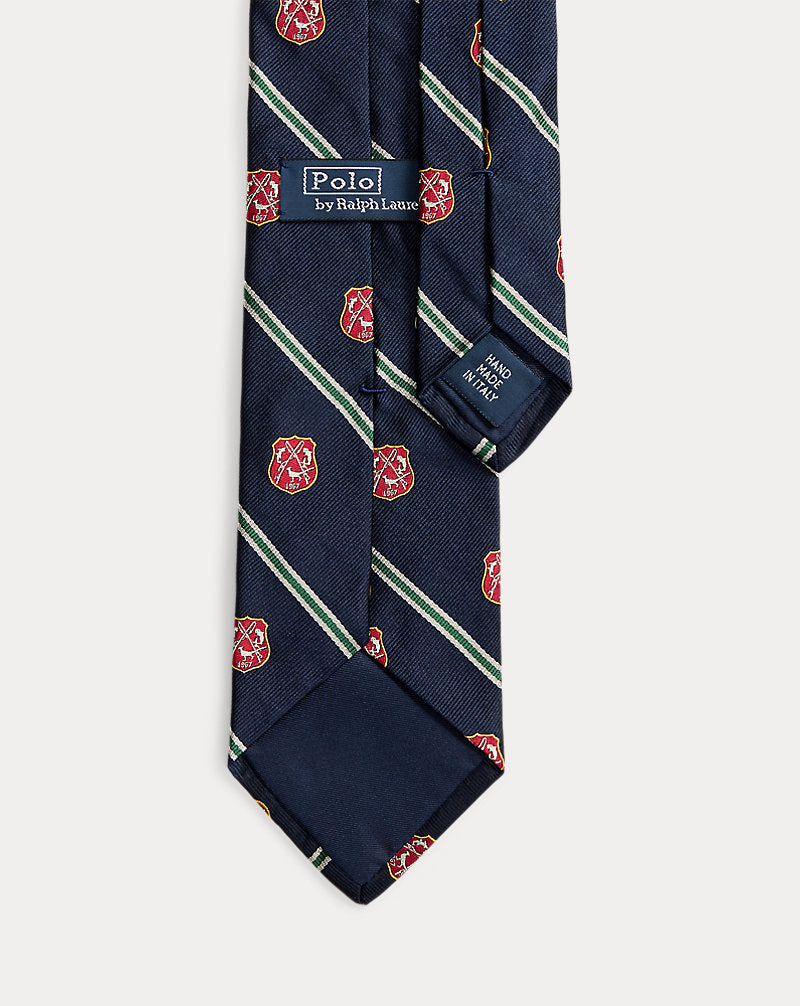 Corbata club de seda repp Ralph Lauren | Azul marino, vista 1