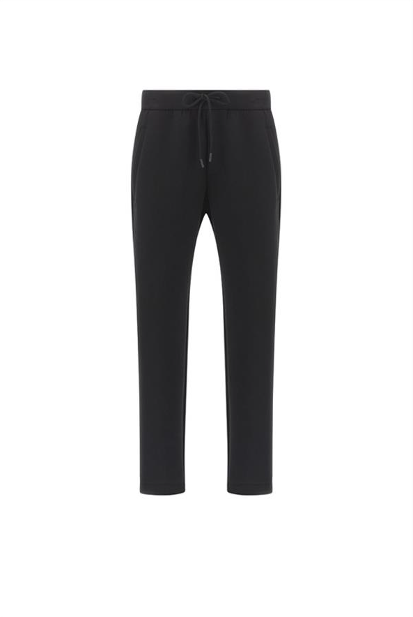 Paul &amp; Shark Supima Cotton Fleece Joggers with Metallic Logo | Black