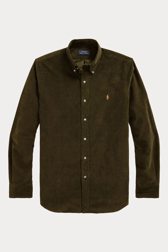 Polo Ralph Lauren Custom Fit Corduroy Shirt | Olive