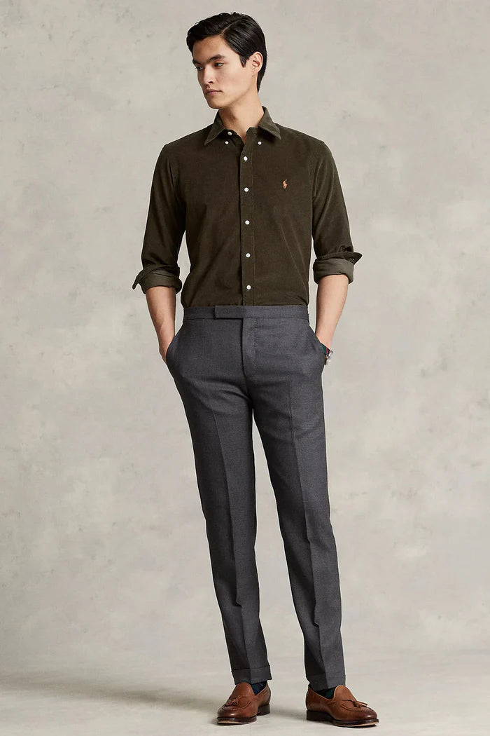 Polo Ralph Lauren Custom Fit Corduroy Shirt | Olive