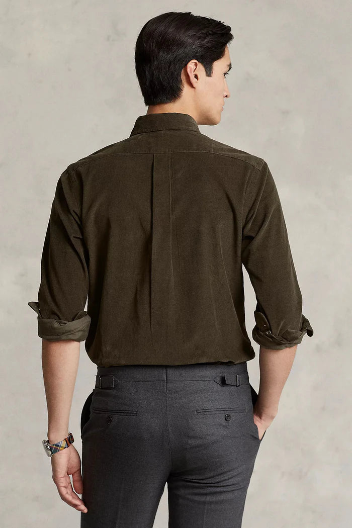 Polo Ralph Lauren Custom Fit Corduroy Shirt | Olive