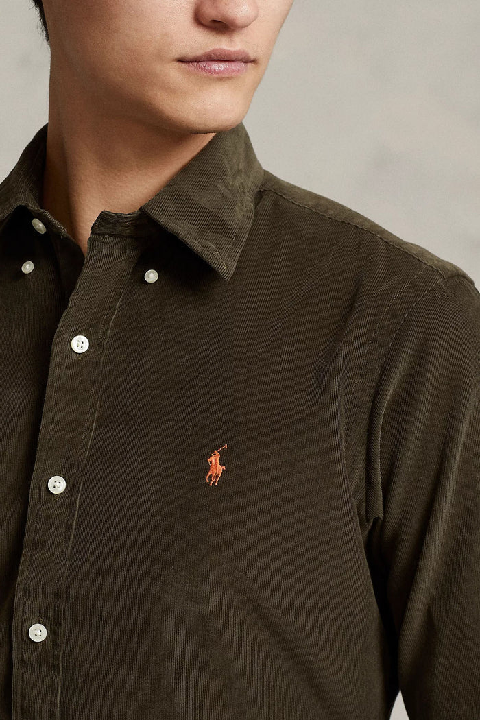 Polo Ralph Lauren Custom Fit Corduroy Shirt | Olive