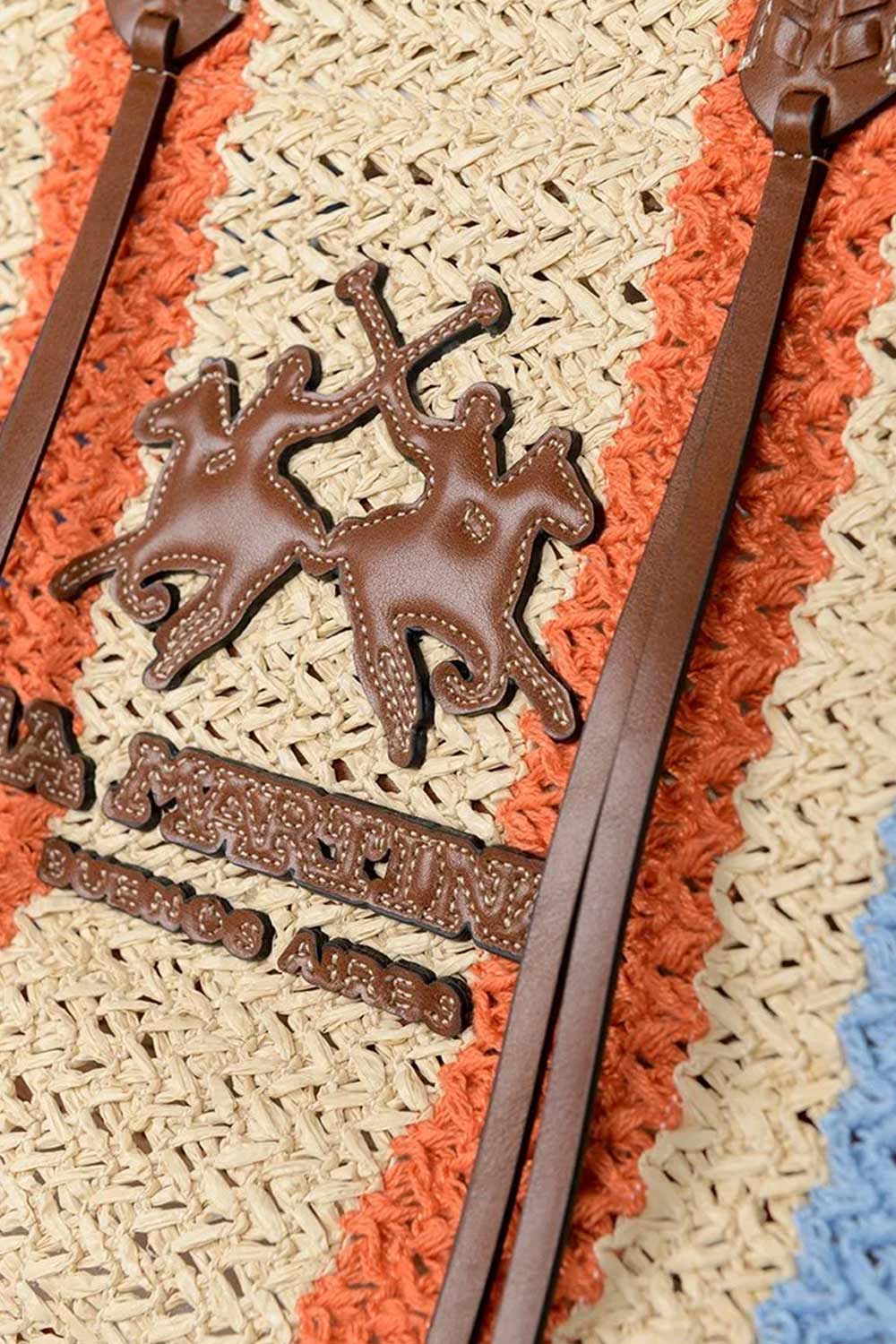 Sac La Martina | Sable/Orange/Bleu ciel