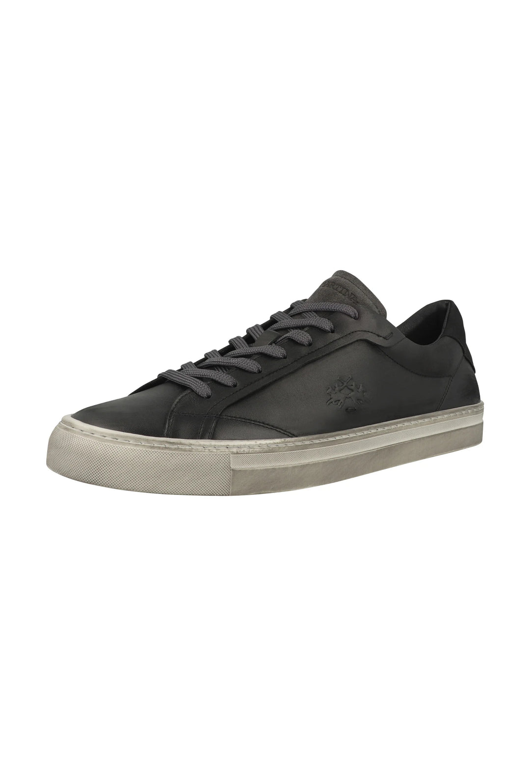 La Martina Zapatilla de hombre en piel - LM Core | Negro