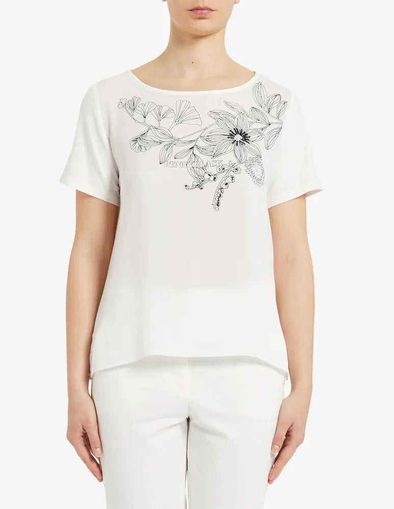 Penny Black T-shirt με Λουλούδι | Λευκό