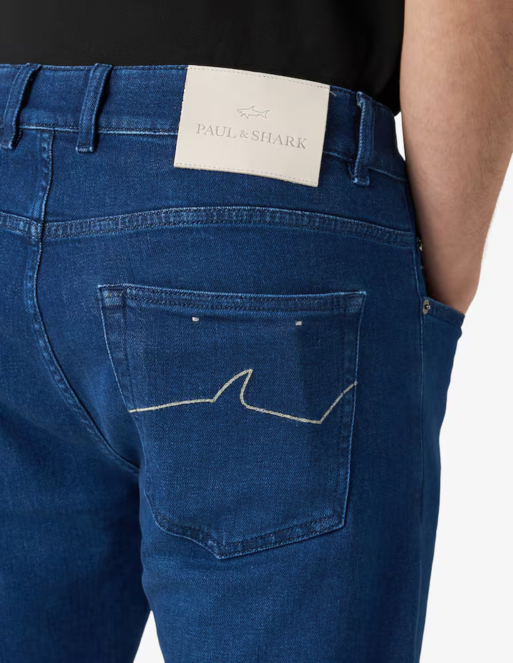 Paul & Shark Comfort Denim Stretch Jeans | Dark Blue