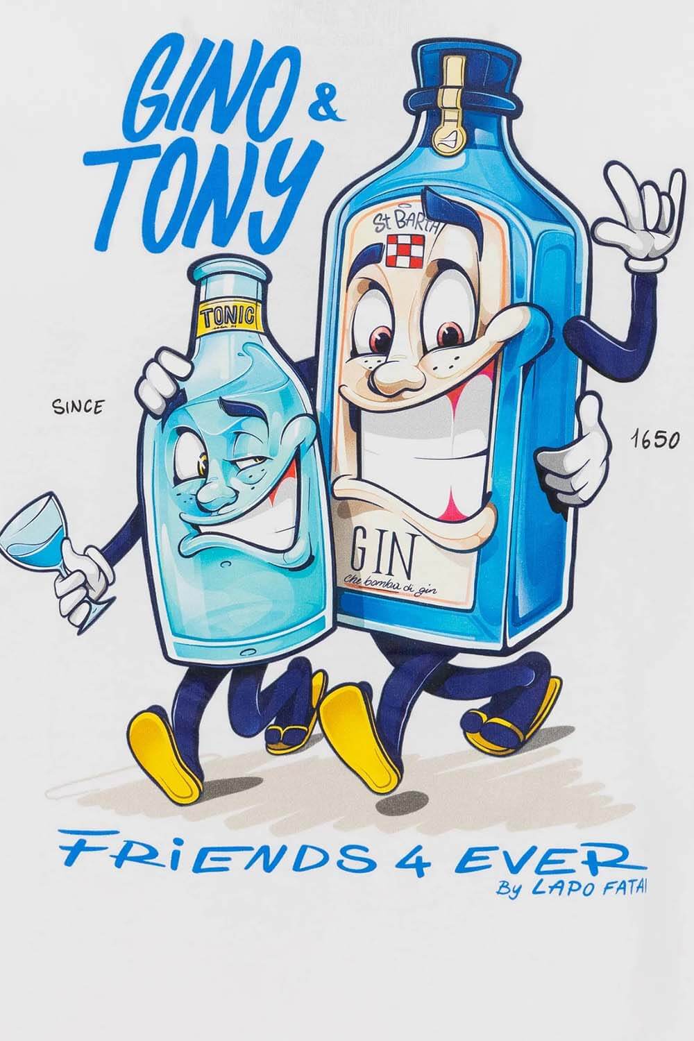 MC2 Saint Barth Gino Tony T-shirt | White