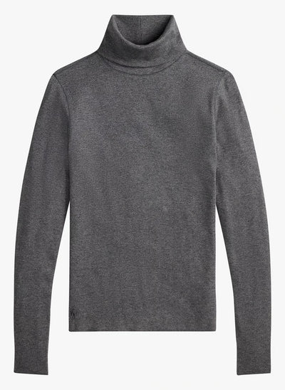 Ralph Lauren Stretch Blend Turtleneck | Medium Grey