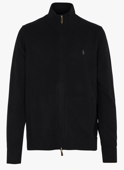 Ralph Lauren Wool Full-Zip Jumper | Black