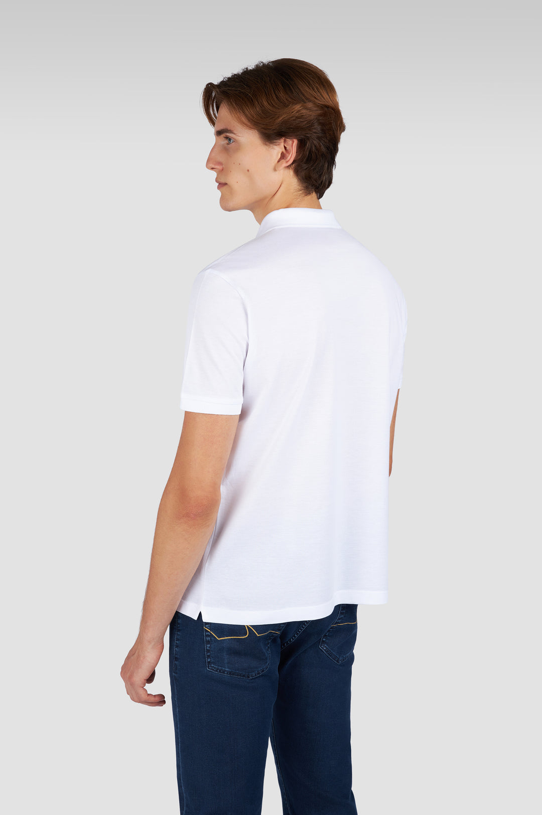 Paul & Shark Double Pique Cotton Polo | White