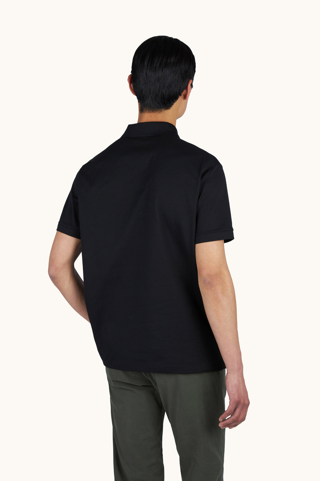 Polo de algodón de doble piqué de Paul &amp; Shark | Negro