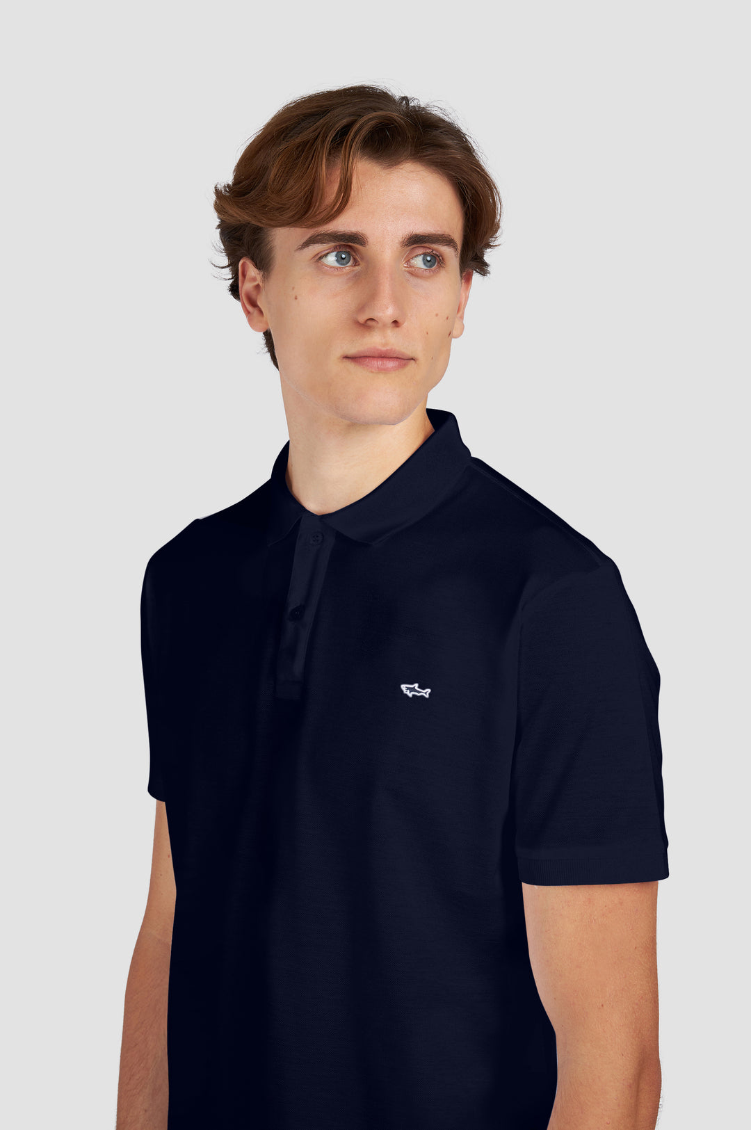 Paul & Shark Double Pique Cotton Polo | Navy