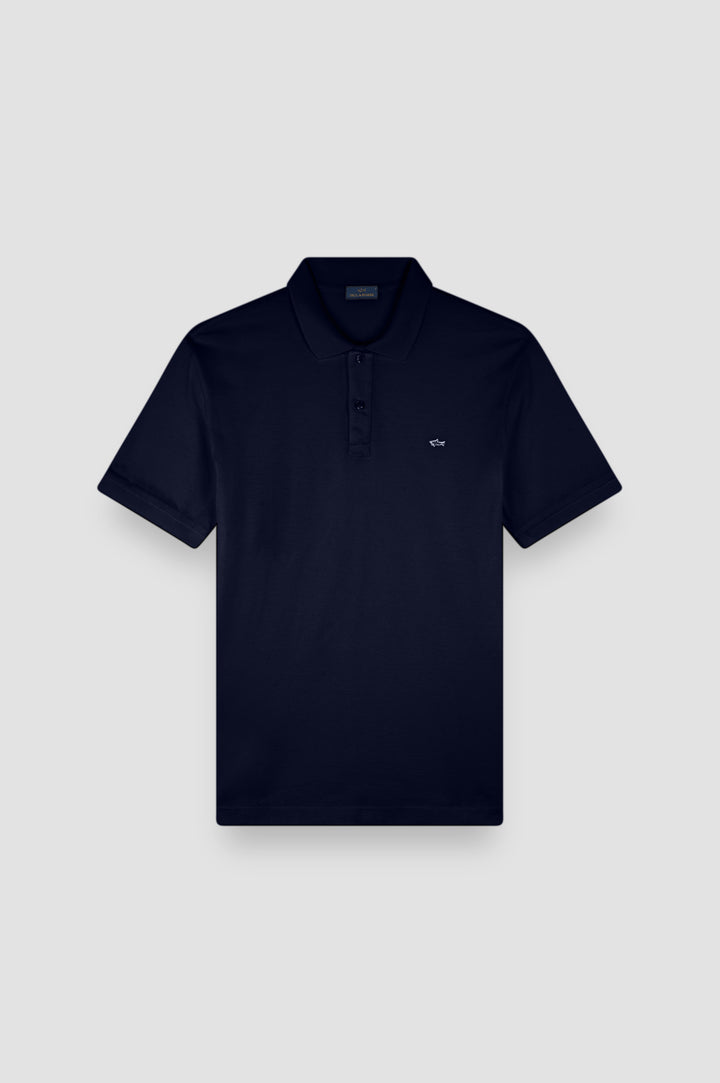 Paul & Shark Double Pique Cotton Polo | Navy
