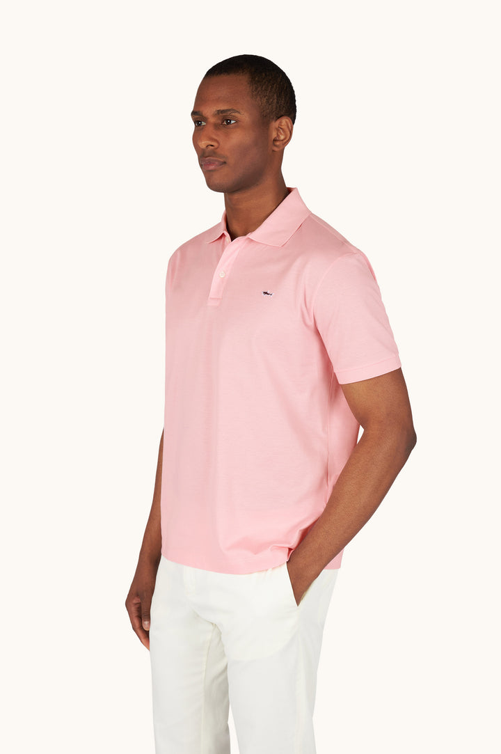 Polo de algodón de doble piqué de Paul &amp; Shark | Rosa