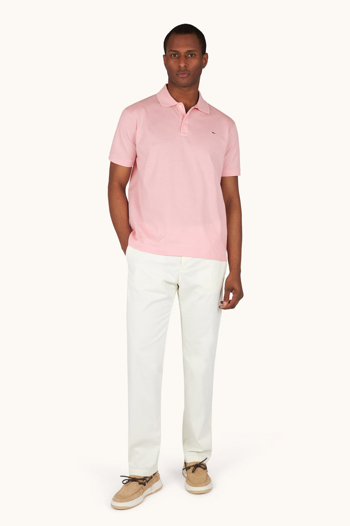Polo de algodón de doble piqué de Paul &amp; Shark | Rosa