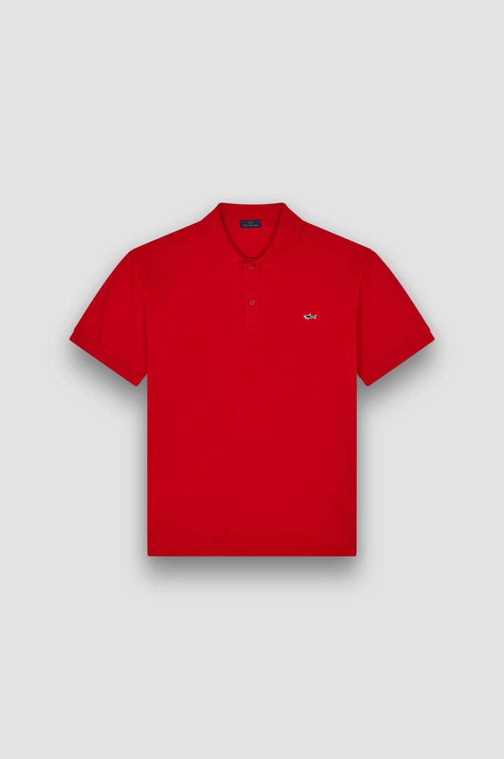 Paul & Shark Double Pique Cotton Polo | Red