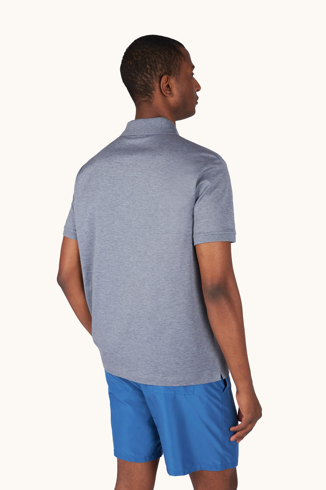 Polo de algodón de doble piqué de Paul &amp; Shark | Gris