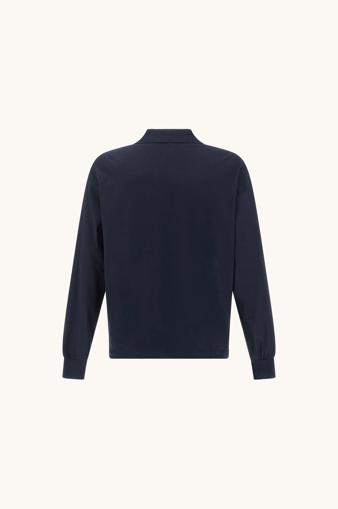 Paul &amp; Shark Double Cotton Pique Long Sleeve Polo | Navy