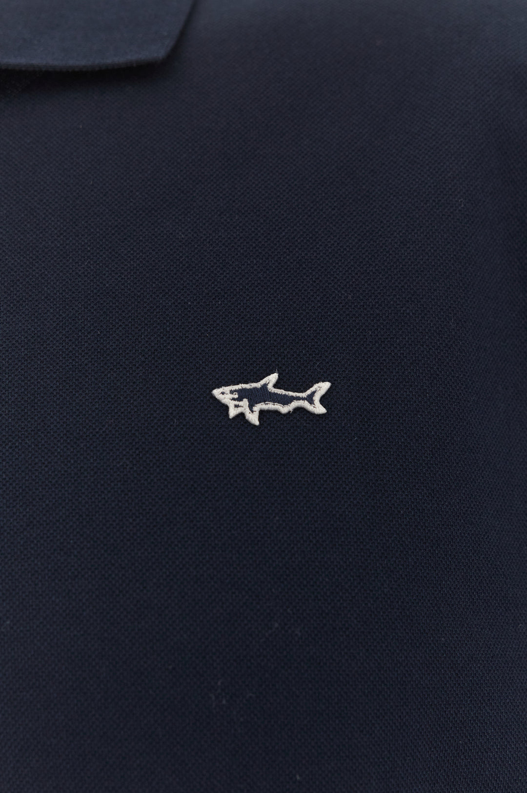 Paul &amp; Shark Double Cotton Pique Long Sleeve Polo | Navy