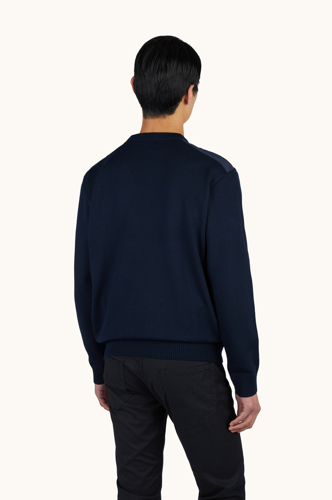 Paul &amp; Shark Soft Cool Touch Wool Crewneck Sweater with Typhoon® Details | Navy
